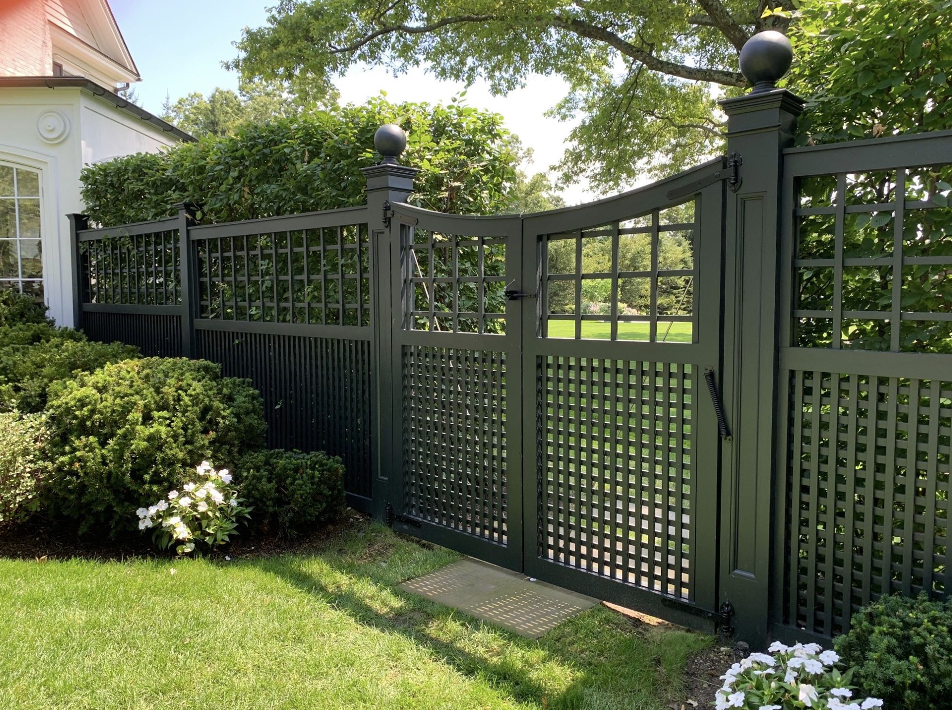 modern residential fence installation