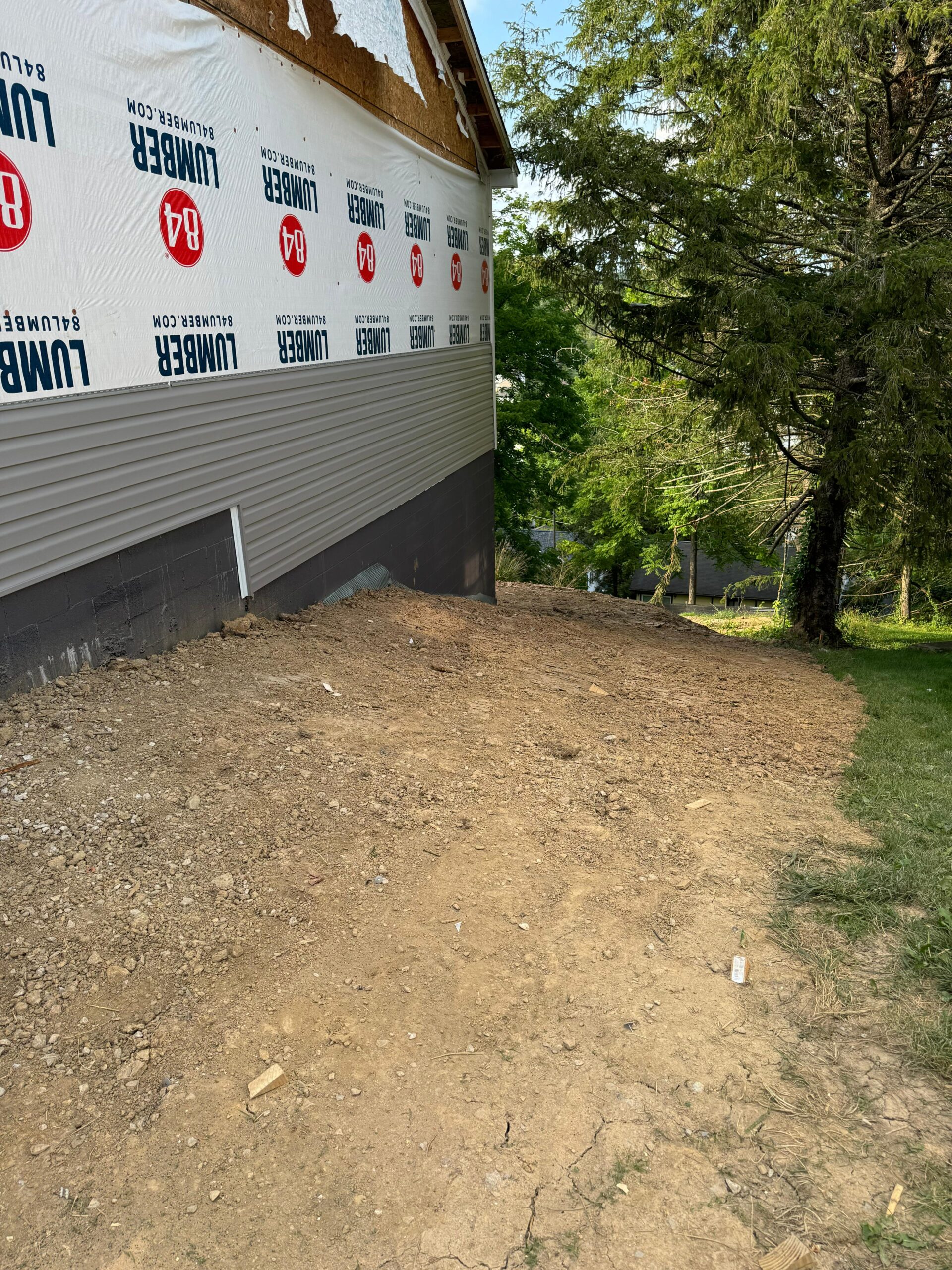 land clearing with heavy machinery